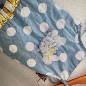 Cute ruffle bunny polka dots blouse
